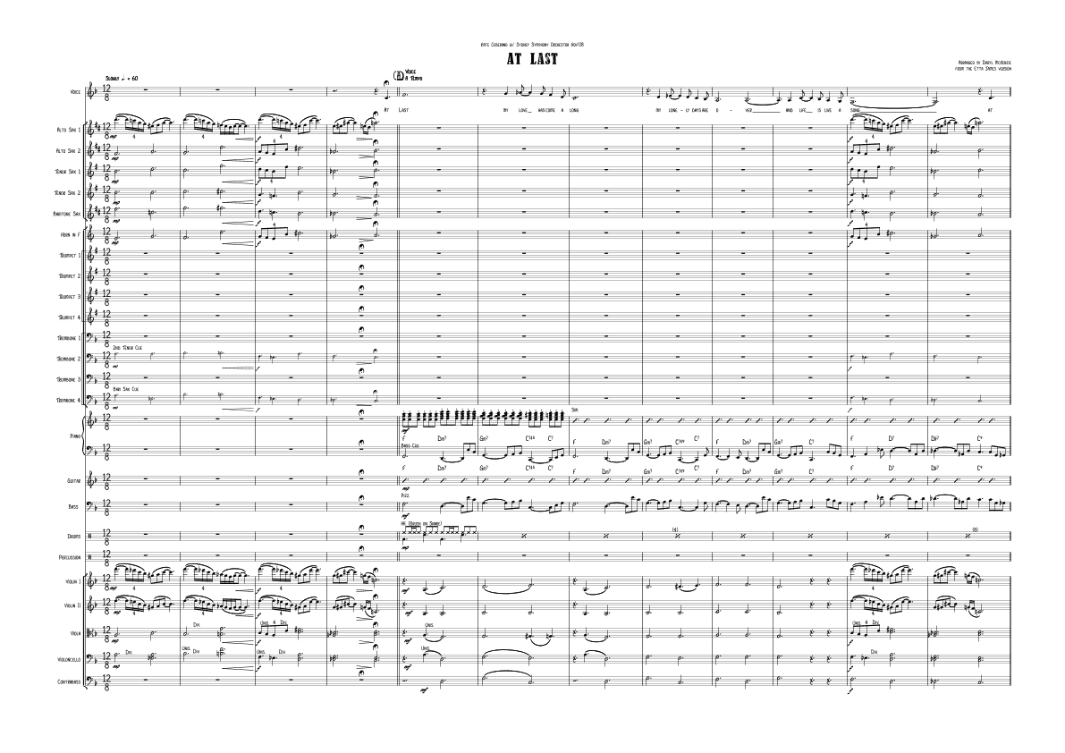 At Last (arr. Daryl McKenzie)