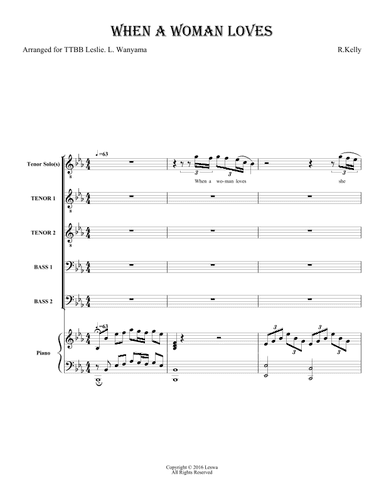 When A Woman Loves (arr. Leslie Luvonga Wanyama)