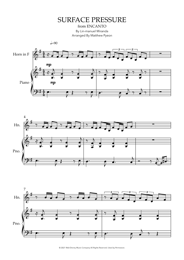 Surface Pressure (arr. Matthew pyeon)