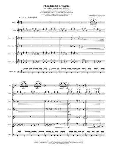 Philadelphia Freedom (arr. Ben Mulholland)