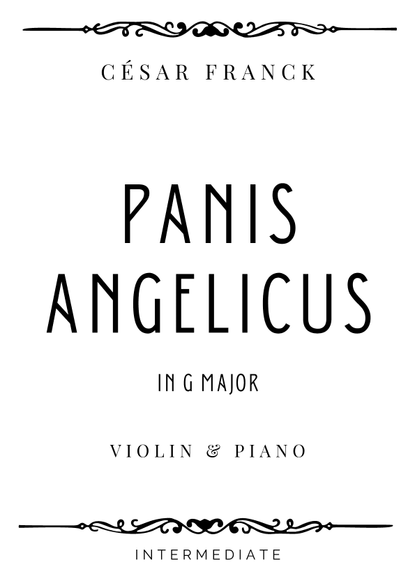 Franck - Panis Angelicus in G Major - Intermediate (arr. Piacere Music Sheets)