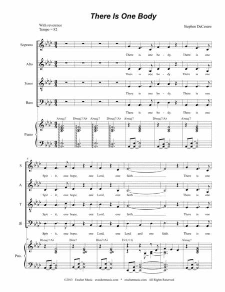 There Is One Body (Solo and SATB)