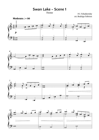 Swan Lake theme Scene 1 (arr. Rodrigo Faleiros)
