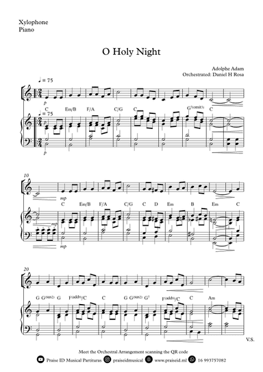 O Holy NIght - Christmas Carol - Xylophone (arr. Daniel H Rosa)