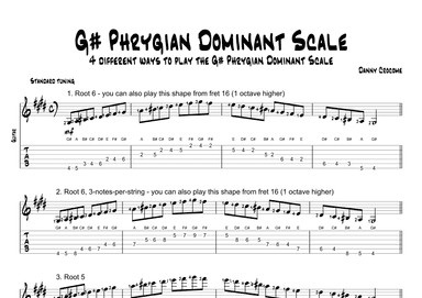 G# Phrygian Dominant Scale (4 Ways to Play)