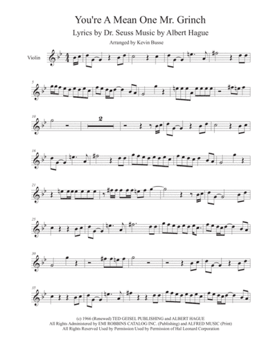 You're A Mean One, Mr. Grinch (arr. Kevin Busse)