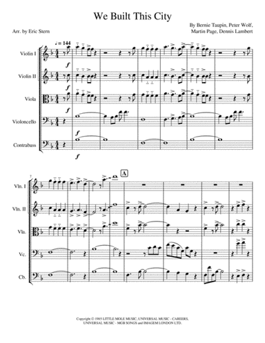 We Built This City (arr. Eric Stern)