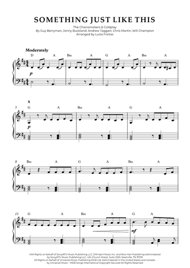 Something Just Like This (arr. Luíza Freitas)