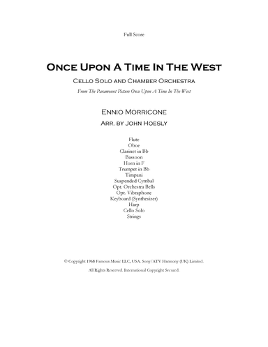 Once Upon A Time In The West (arr. John Hoesly)