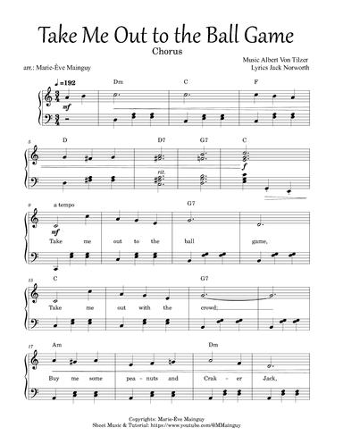 Take Me Out to the Ball Game (arr. Marie-Ève Mainguy)
