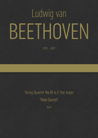 Beethoven - String Quartet No.10 in E flat major, "Harp Quartet" Op.74 (arr. J.G. Cucó Barber)