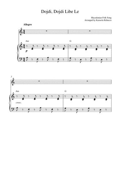 Dojdi, Dojdi Libe Le (arr. Kaiserin Rebecca)