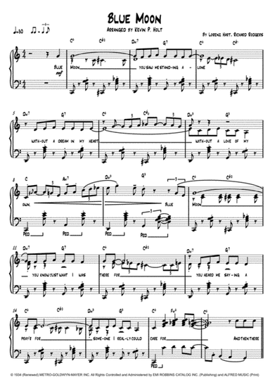 Blue Moon (arr. Kevin P. Holt)
