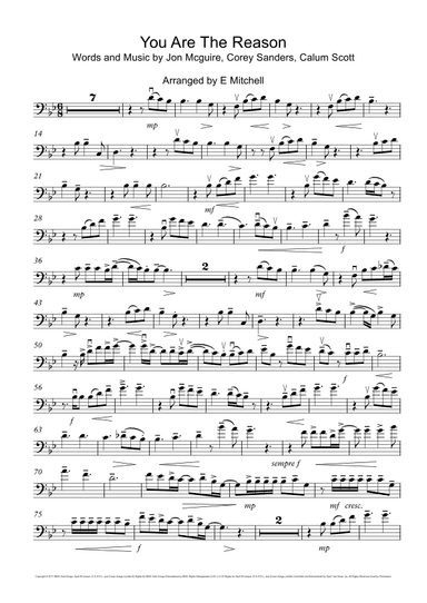 You Are The Reason (arr. E Mitchell)