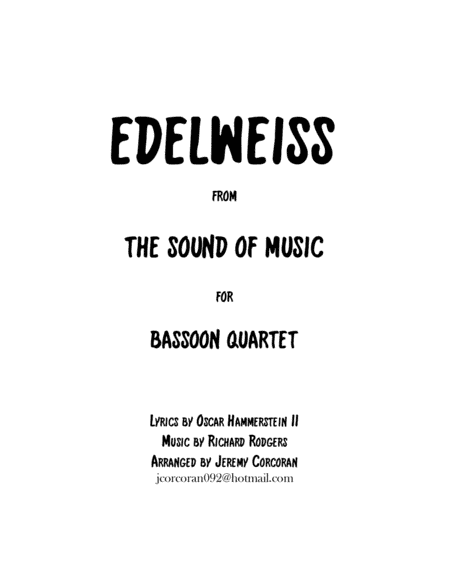 Edelweiss (arr. Jeremy Corcoran)