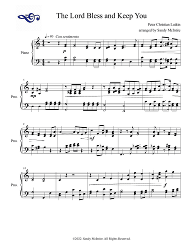 The Lord Bless You and Keep You (arr. Sandy McIntire)