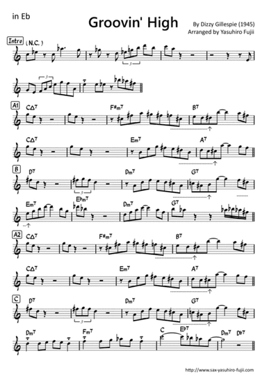 Groovin' High (arr. Yasuhiro Fujii)