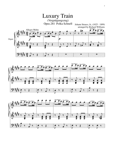 Luxury Train (Vergnugungszug) (arr. Richard Williams)