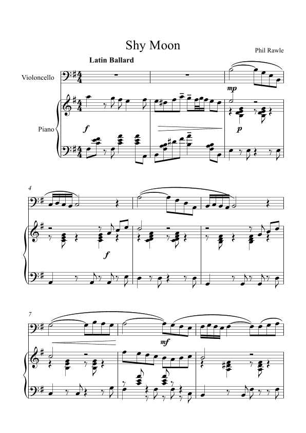 Shy Moon Cello and Piano