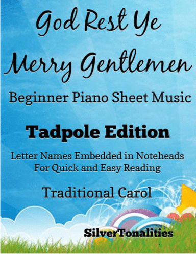 God Rest Ye Merry Gentlemen Beginner Piano Sheet Music 2nd Edition (arr. SilverTonalities)