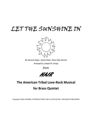 Let The Sunshine (arr. Joseph M. Chopp)