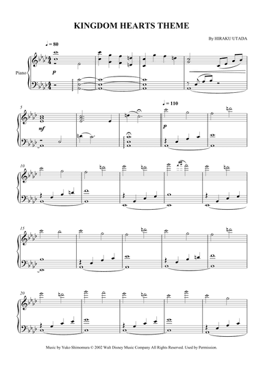 Kingdom Hearts Theme (arr. SCMusic)