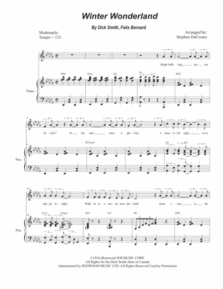 Winter Wonderland (arr. Stephen DeCesare)