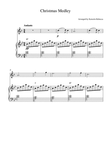 Christmas Medley (for English horn solo and piano accompaniment) (arr. Kaiserin Rebecca)