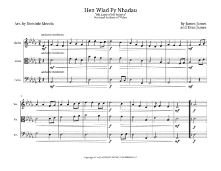 Hen Wlad Fy Nhadau (arr. Dominic Meccia)