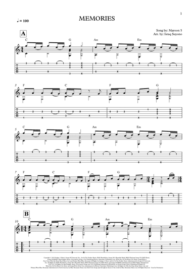 Memories (arr. Israq Suyono)