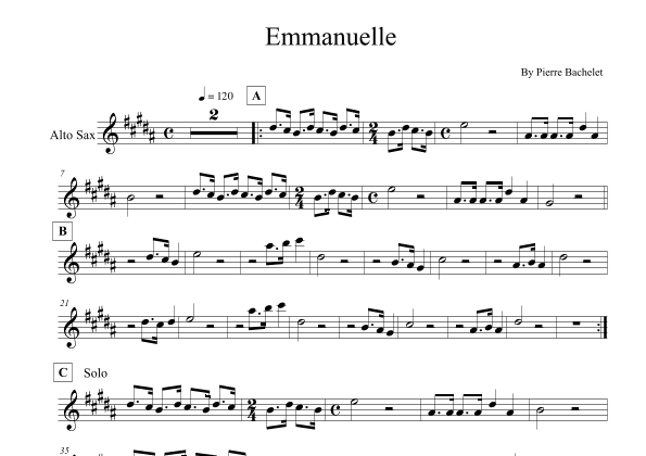 Emmanuelle (arr. Leo Silva)