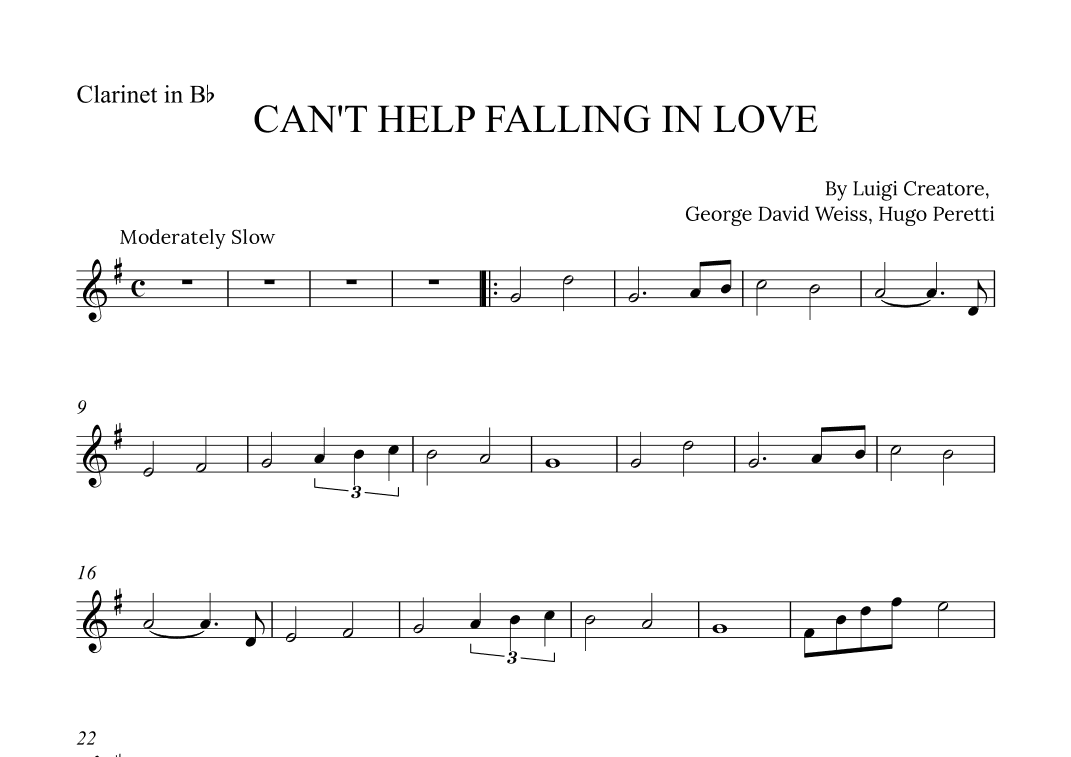 Can't Help Falling In Love (arr. Alex Nunes Rodrigues)