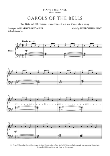Carol Of The Bells (arr. Danilo "Daca" Alves)