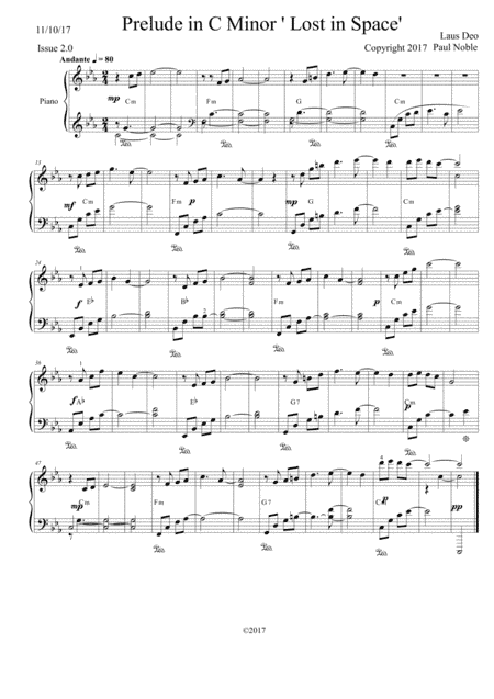 Prelude in C Minor 'Lost in Space' 2.0