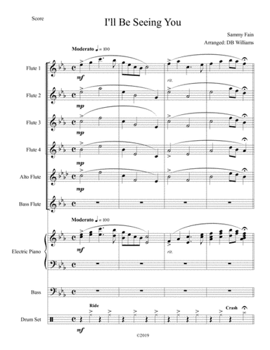I'll Be Seeing You (arr. DB Williams)