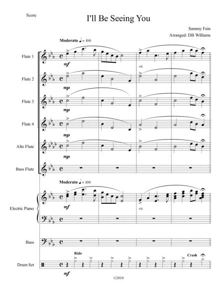 I'll Be Seeing You (arr. DB Williams)