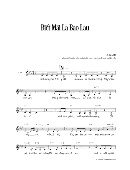 Bi?t Mãi Là Bao Lâu (vocals & chords)