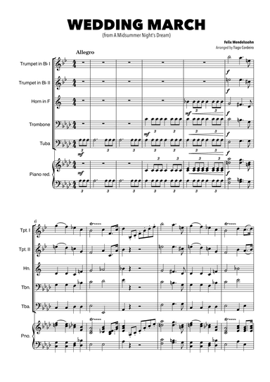 Wedding March (arr. Tiago Cordeiro)