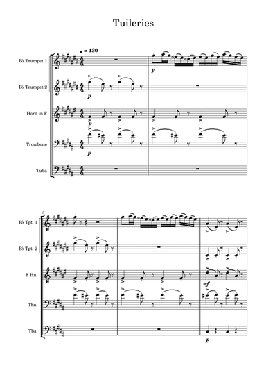Tuileries - Pictures at an Exhibition (arr. Edward Fall)