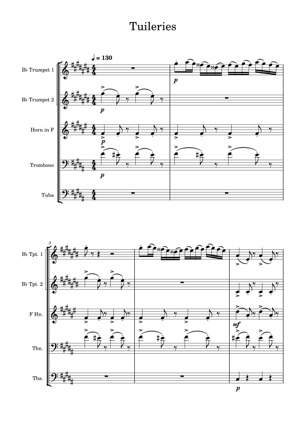 Tuileries - Pictures at an Exhibition (arr. Edward Fall)