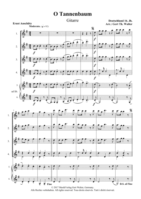 O Christmas Tree (arr. Gert Th. Walter)
