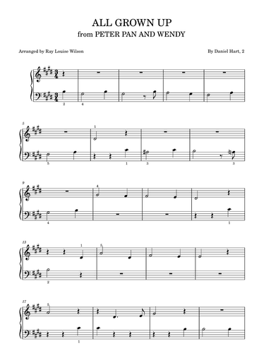 All Grown Up (arr. Ray Louise Wilson)