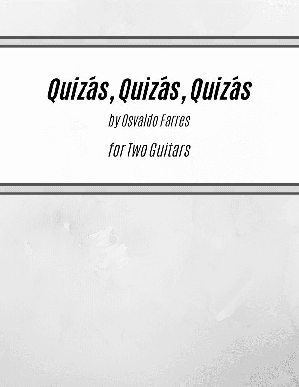 Quizas, Quizas, Quizas (perhaps, Perhaps, Perhaps) (arr. Kenneth Pasciak)