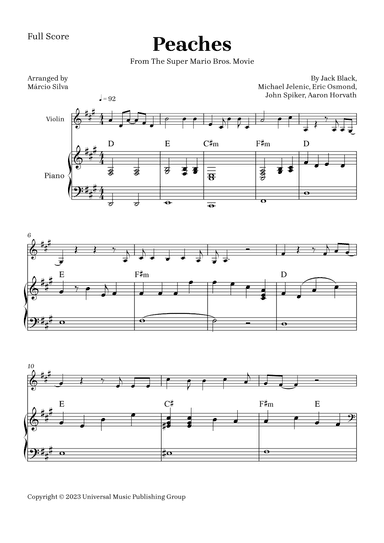 Peaches (arr. Márcio Silva)