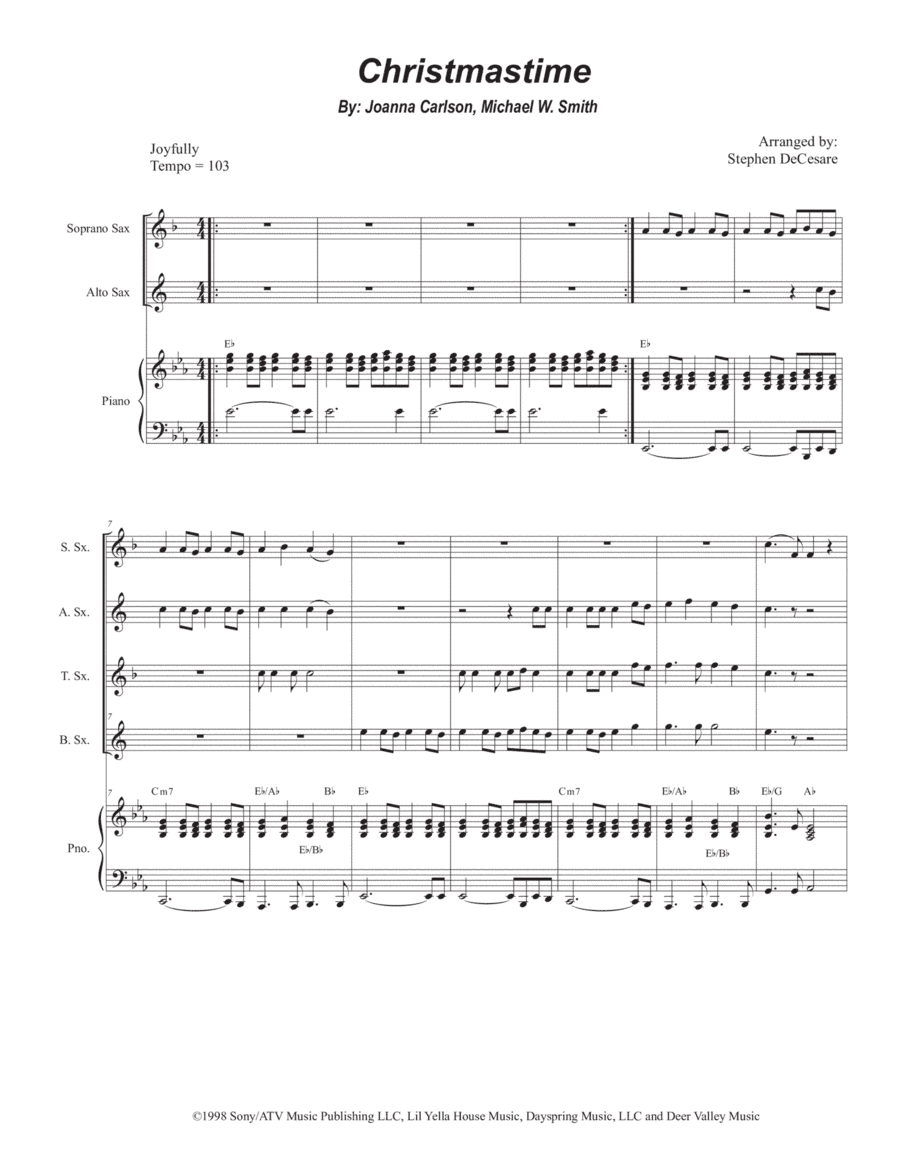 Christmastime (arr. Stephen DeCesare)
