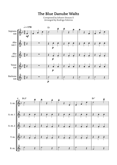 The Blue Danube Waltz (arr. Rodrigo Faleiros)