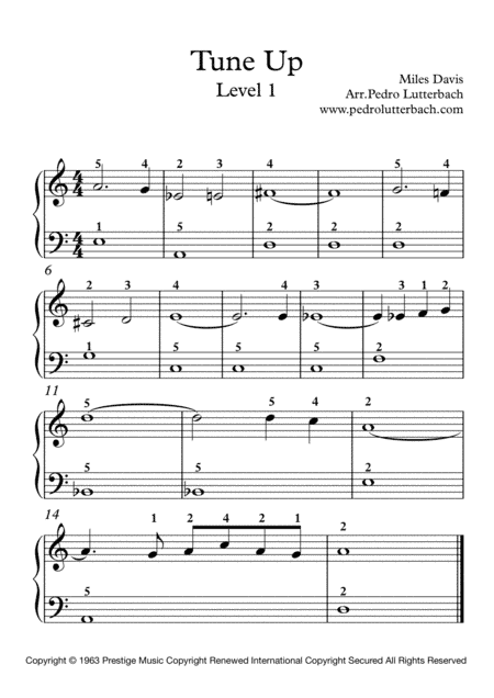 Tune Up (arr. Pedro Lutterbach)