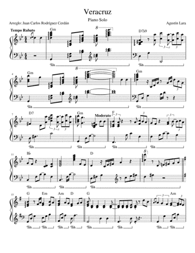 Veracruz (arr. Juan Carlos Rodriguez Cerdan)