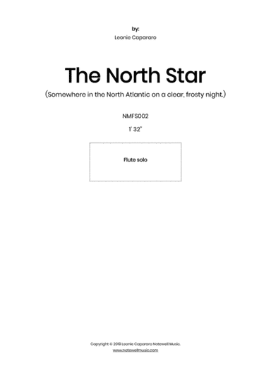 The North Star (Flute solo, piano acc.)