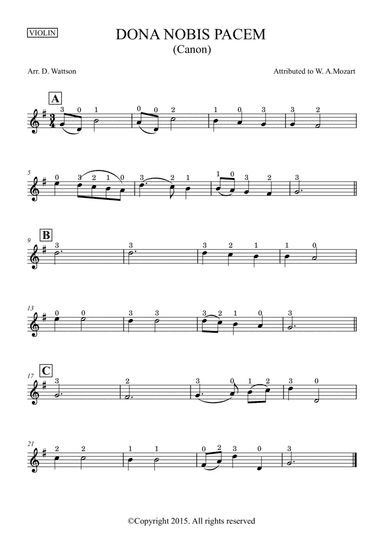Dona Nobis Pacem (arr. Douglas Wattson)